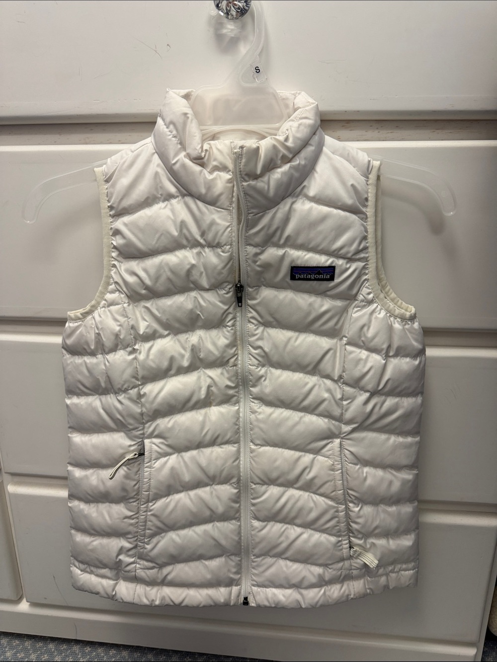 Kids White Puffer Vest